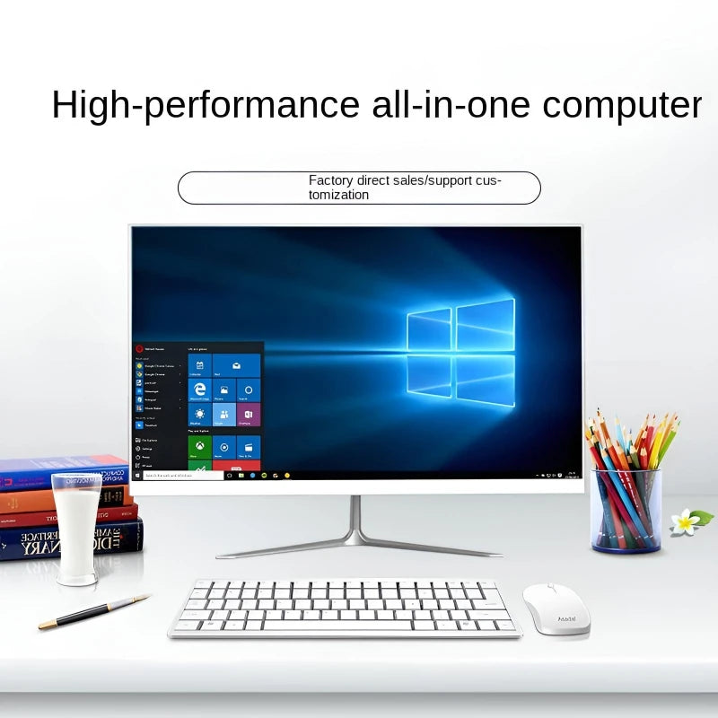 Factory New All-In-One 19''-23.8 Inch Desktop Computer with Optional 2-11th Gen Intel I5/I7/I3 SSD LCD IPS Quad DDR3 RAM