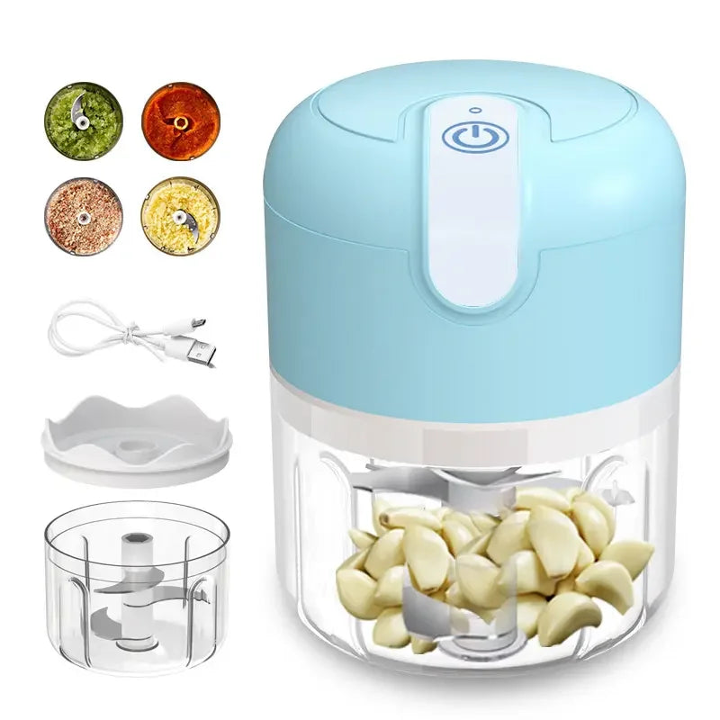 B97-0089 Fruit & Vegetable Tools USB Mini Meat Grinders Cordless USB Electric Onion Garlic Chopper Food Chopper Mincer