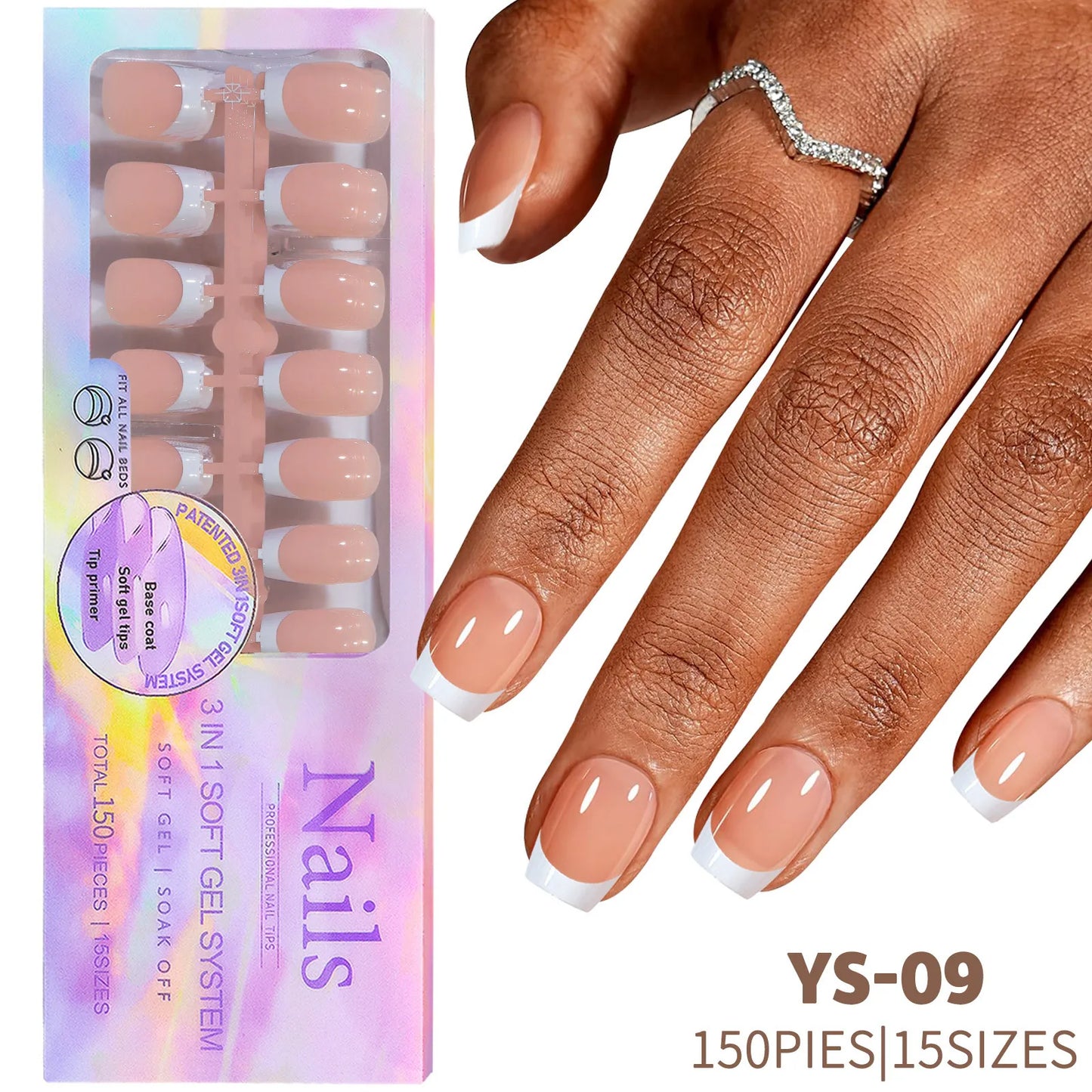 Nail Art Artificial 150 Pcs New Hot Selling Nail Art Products French Press on Nail Tips