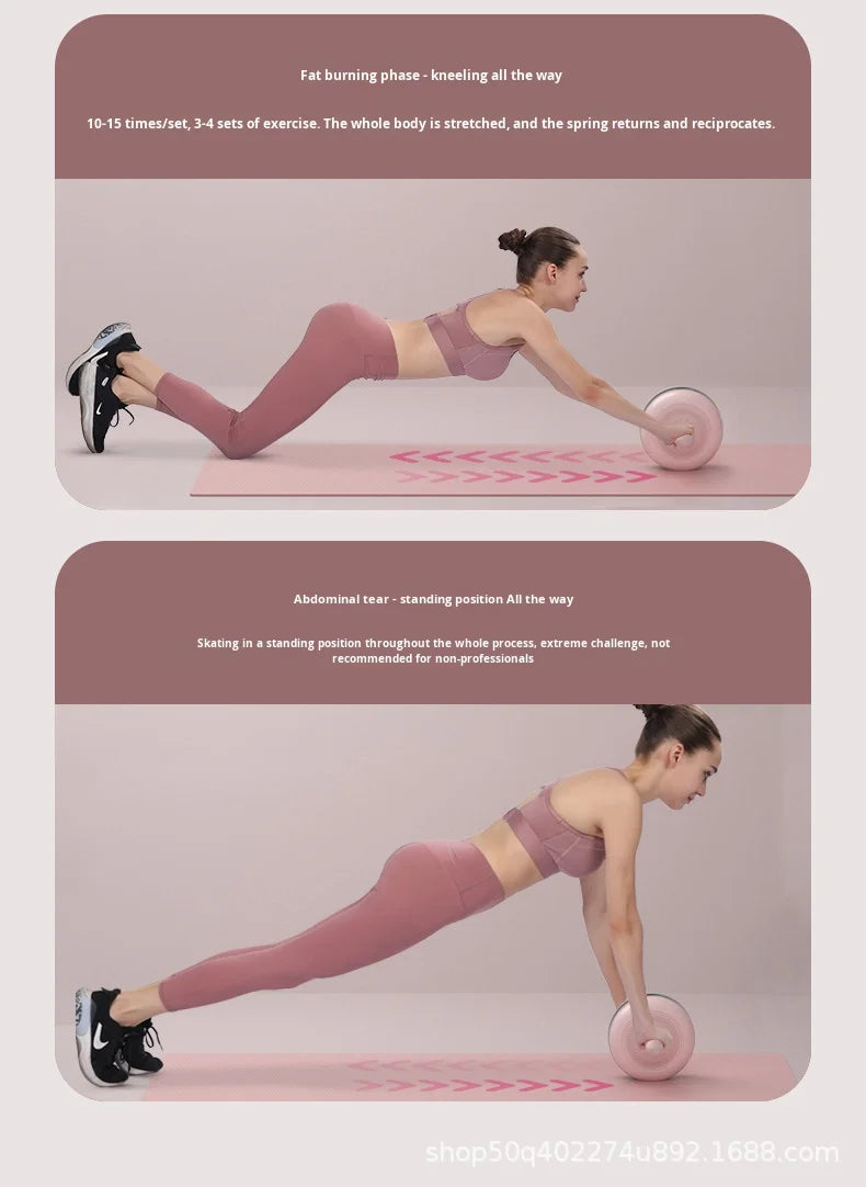 Automatic Intelligent Abdominal Muscle Roller Machine Home Fitness Exercise Equipment Rebound Abdominal Wheel for Male Plastic