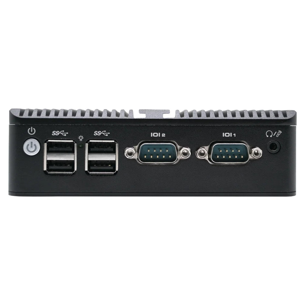HVAEIPC Factory OEM Mini PC Elkhart Lake Ce-Leran J6412 VGA HD Mini-PCIe 64GB DDR5 RJ45 Supports WIN 11 Linux Industrial Desktop