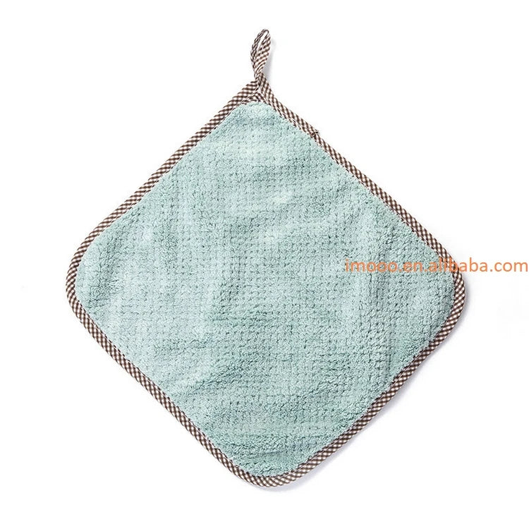 Factory Price Cleaning Cloth 24x24cm Hand Towel Pineapple Pattern Cleaning Towel Lint-Free Absorbent Cloth Dishcloth
