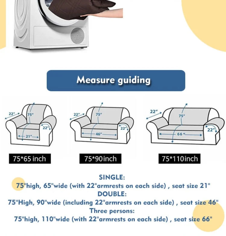 Multi-Purpose Simple American Style Living Room Couch Cover Slipcover Sofa Set Cover Sofa Cover Protector