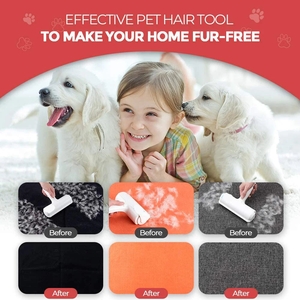 Hot Sell Customizable Logo Efficient Self Cleaning Slicker Lint Fur Hair Remover Roller Tool Grooming Pet Cat Dog Brush
