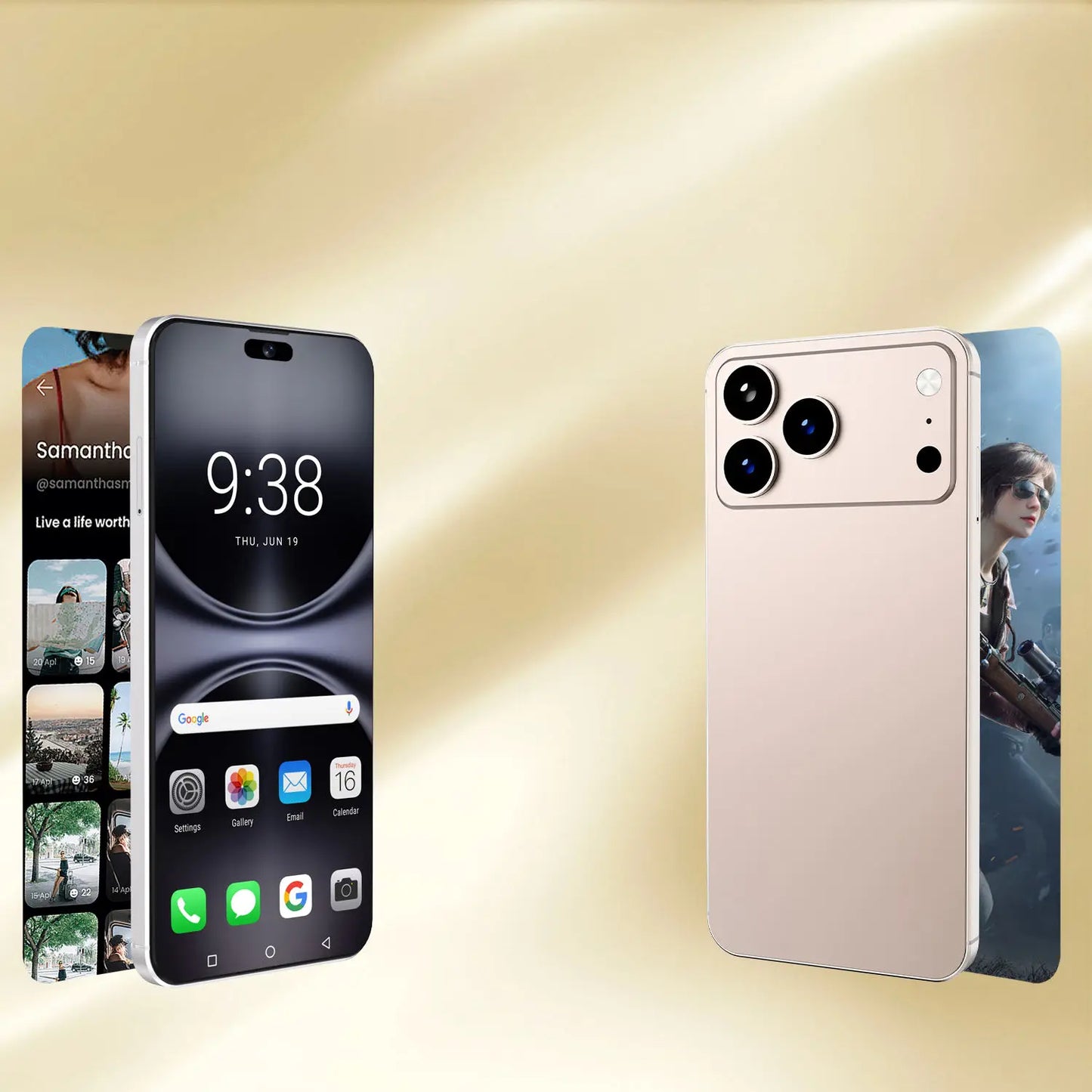 I 17 Pro Max 5G Smartphone 108MP Triple Camera 8GB+256GB 8000mAh Fast Charge Global Version Cross-Border Hot Selle