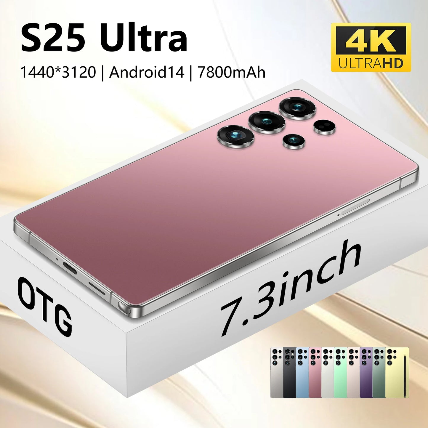 Hot Selling S25 ULTRA 16GB+1TGB 7.3 Inch Phone Original Full Display Android 14.0 Mobile Cell Smart Phone