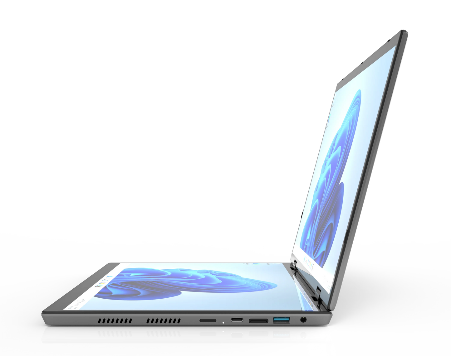 2025 Business New Laptop HL140D Dual Touch Control 14+14Inch 32GB RAM 1024GB ROM Quad-Core Four-Thread High Quality PC Computer