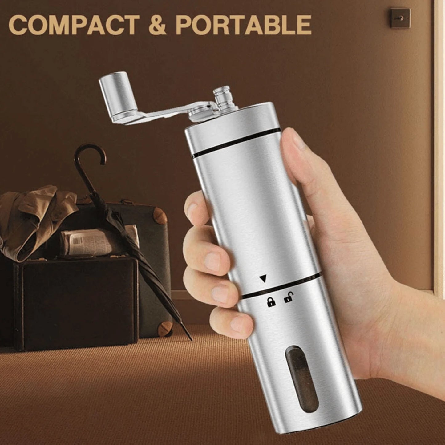 DB Luxury Hand Crank Pepper Conical Burr Grinder Custom Metal Wood Utensil Stainless Steel for Coffee Beans Mill Muller Utensils