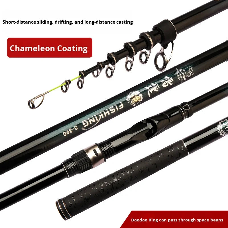 2025 Upgrade Fast Performance Carbon Sea Rod for Carp Fishing New Model with Soft-Tipped Rock & Rubber Handle for Bottom Fishing