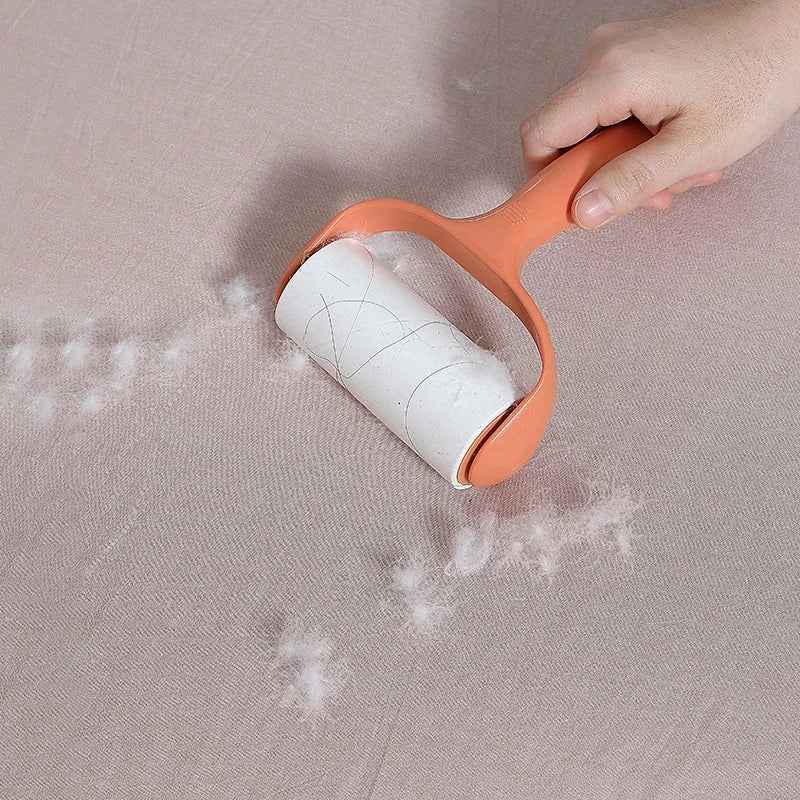 Manual Plastic Lint Roller for Hair & Dust Removal Sticky Brush for Sofa Bed & Clothes Cleaning Pet Hair Remover Brush