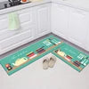 Quick Dry 2 Piece Set Anti Slip Diatomite Kitchen Carpet Washable Floor Mat Super Absorbent Stone Kitchen Mats