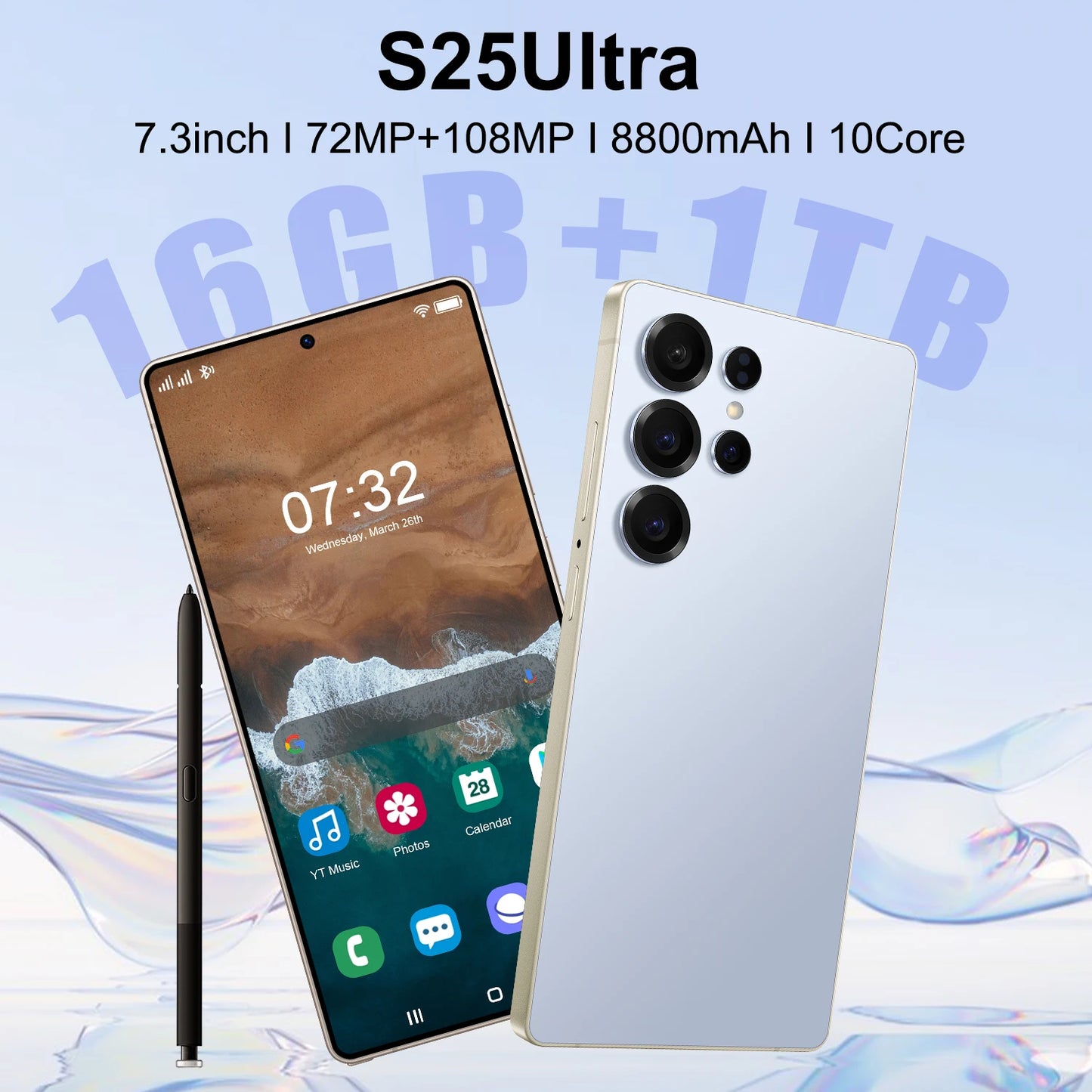 2025 for Galaxy S25 Ultra 5G Unlocked 16GB/1TB 108MP 7.3 Inch 4K Screen  Smart Mobile Phone Decacore French CDMA LTE