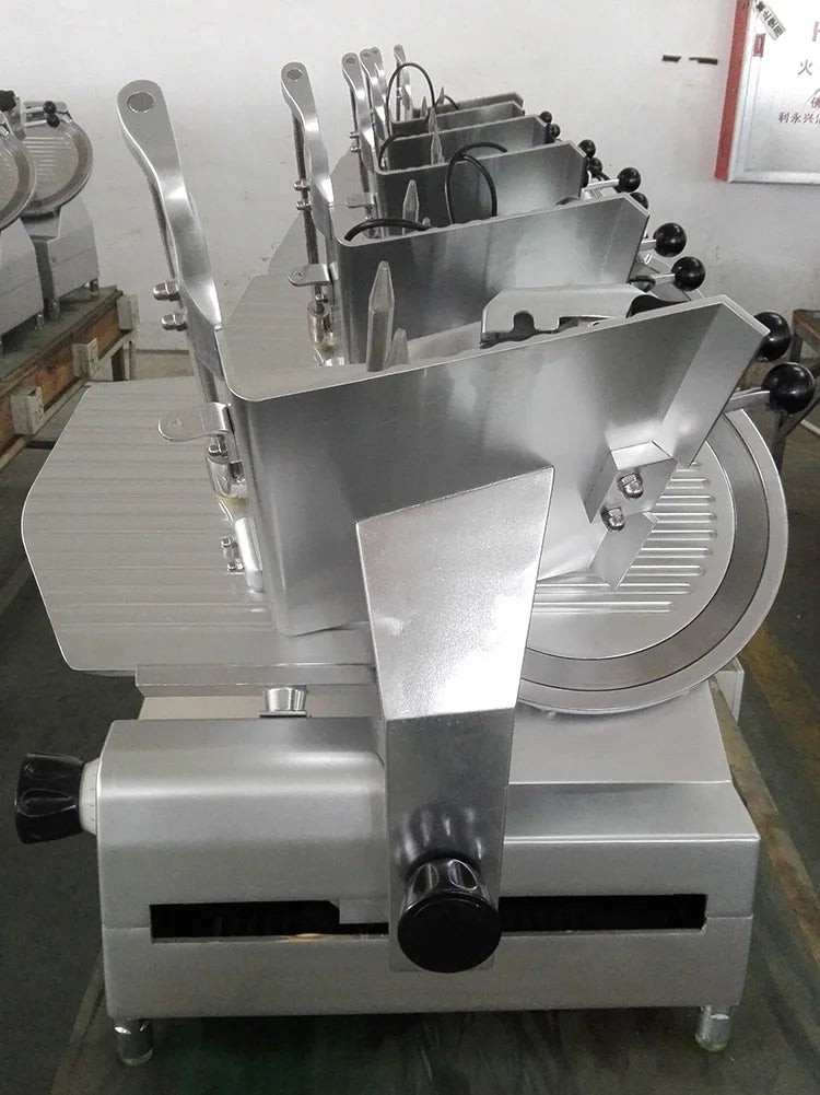12 / 13 Inch Thin Meat Slice Cutting Machine Full Automatic Desktop Meat Slicer for Cutting Frozen Meat Mutton Roll Slicer