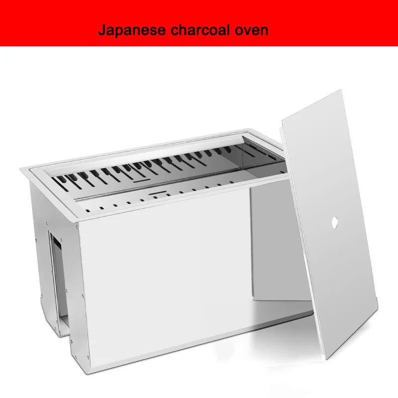 Yakiniku Equipment Charcoal Bbq Grill Restaurant Commercial Metal Stainless Steel Bbq Grill