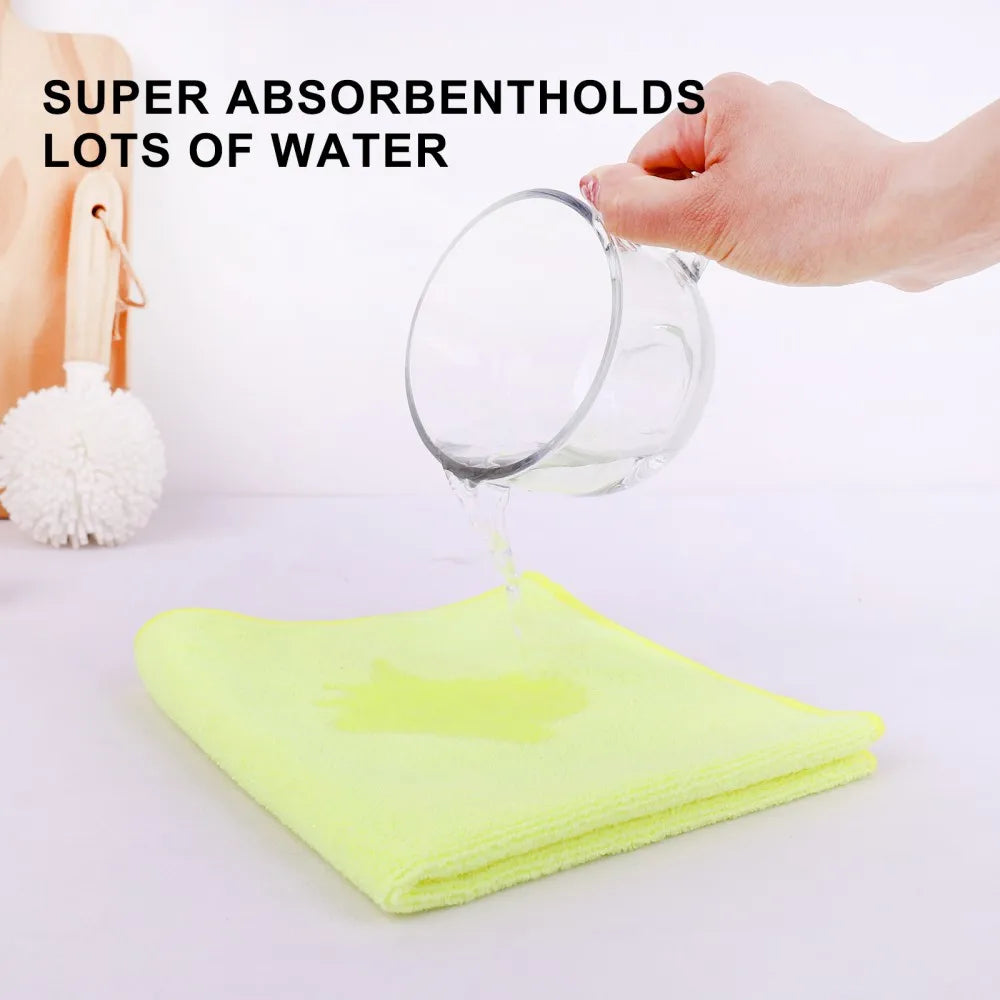 16in*16in Wholesale Microfiber Cleaning Cloth, Ultra-Thick Cleaning Rags, Lint Free & Streak Free Cleaning Towels