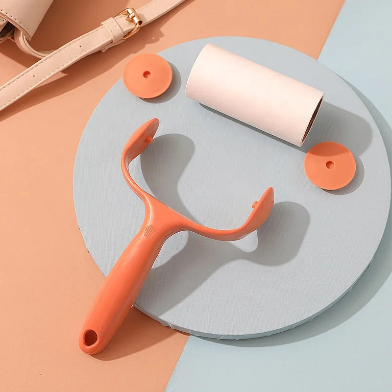 Manual Plastic Lint Roller for Hair & Dust Removal Sticky Brush for Sofa Bed & Clothes Cleaning Pet Hair Remover Brush
