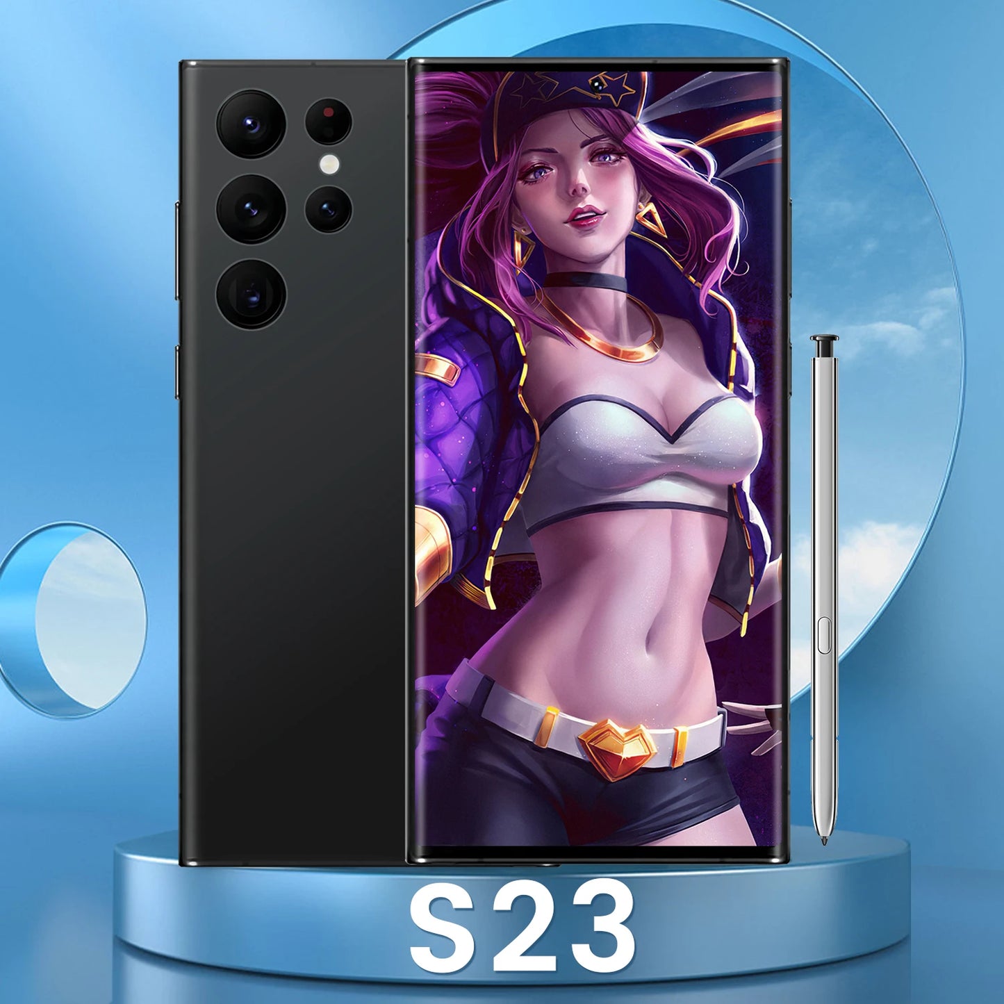 Galaxys23  Ultra 5G Smartphone New Original 16GB 512GB DECA Core with Stylus 7.2in LCD Android 12 S23 Ultra 5g