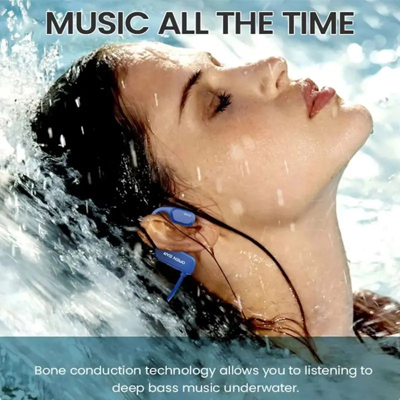 Starsky Open Ear Bone X2 Swimming Headphones IP68 Waterproof Mp3 Conduction Earphones for Sports Pool Beach