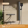 High Quality Wall Mounted 2 Function Brass Shower Hot and Cold Mixer Bathroom Piano Waist Spray Shower Set