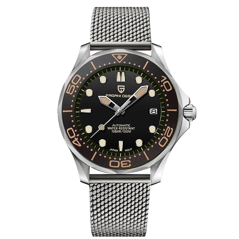 Pagani Design 2025 Automatic Watches for men mechanical wristwatch men Top Brand Luxury men watch 100m waterproof NH35 steel 007