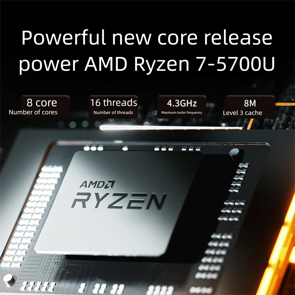 15.6 Inch Gaming Laptop with AMD Ryzen 7 32GB DDR4 RAM 512GB NVMe SSD Portable Notebook