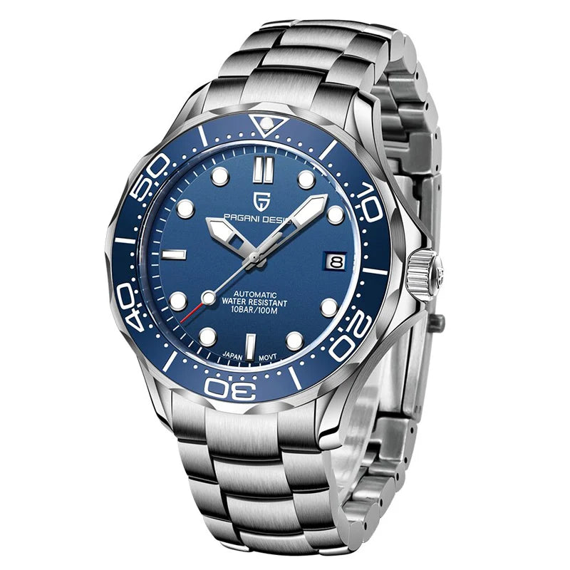 Pagani Design 2025 Automatic Watches for men mechanical wristwatch men Top Brand Luxury men watch 100m waterproof NH35 steel 007