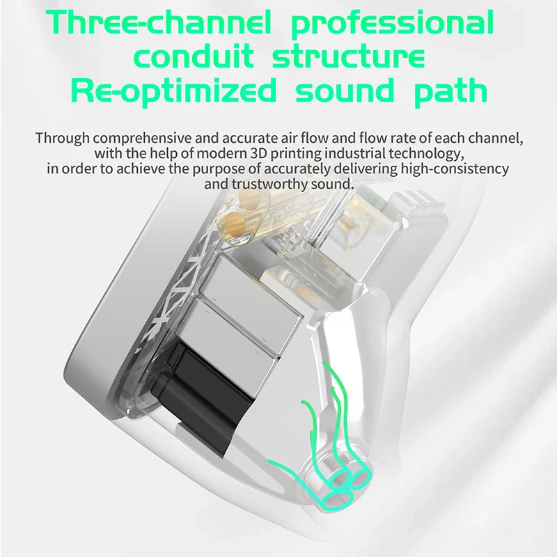 KZ AS16 Pro in Ear Wired Earphones 16BA Balanced Armature HIFI Bass Monitor Headphones Noise Cancelling Earbuds Sport Headset