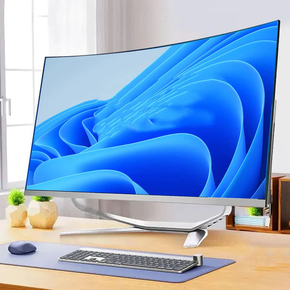 24 Inch All-In-One SSD Desktop Computer LCD Display for Office Work Business Gaming