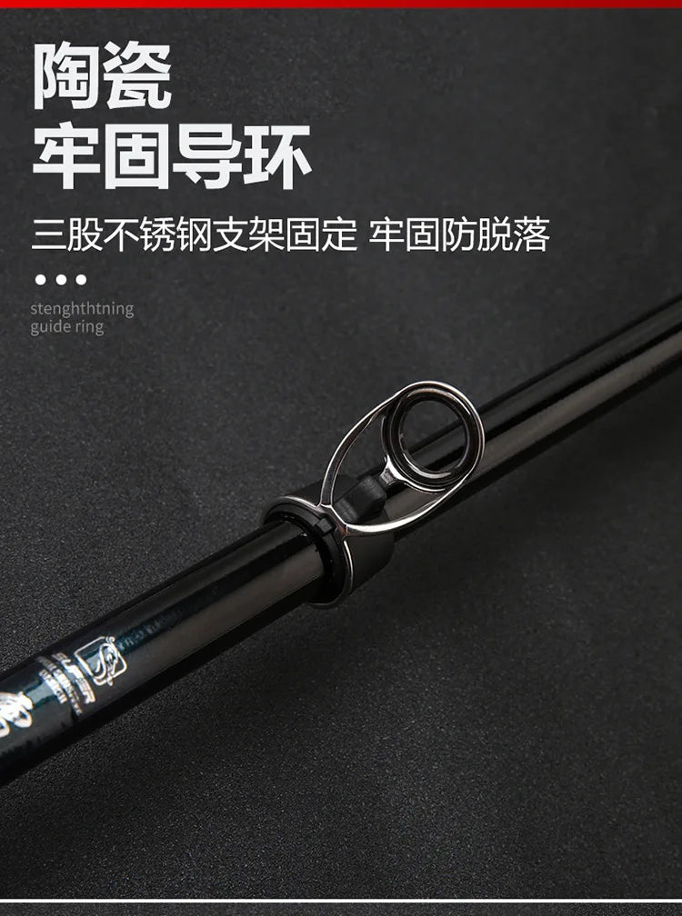 2025 Upgrade Fast Performance Carbon Sea Rod for Carp Fishing New Model with Soft-Tipped Rock & Rubber Handle for Bottom Fishing