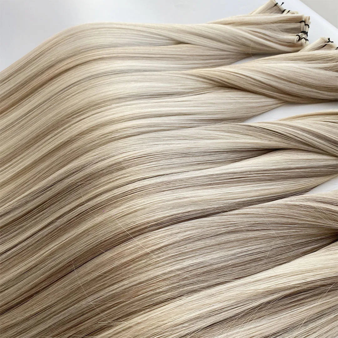 Ready to Ship Genius Weft 11.5inch Weft 25g Each Piece Beautiful Color Hair Invisible Thin Weft Can Be Cut