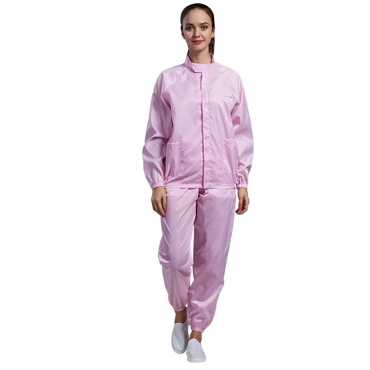 H-1106 Unisex Dustproof Lint Free Protection Bio Coverall Esd Antistatic Cleanroom Suit