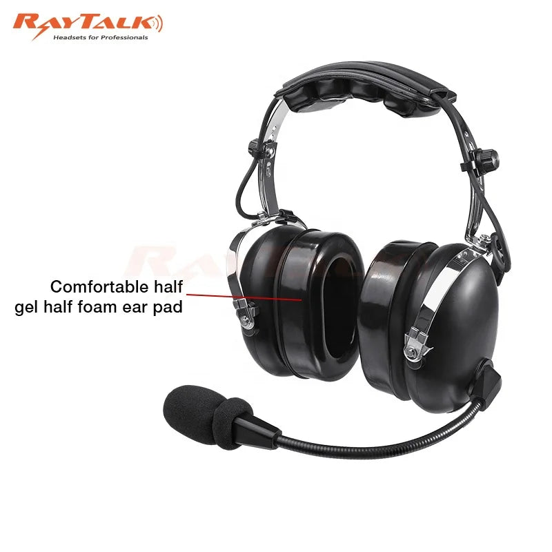 Pilot 6.3mm Connectors Wired Music Earphones & Headphones Aviation Use Similar to David Clark