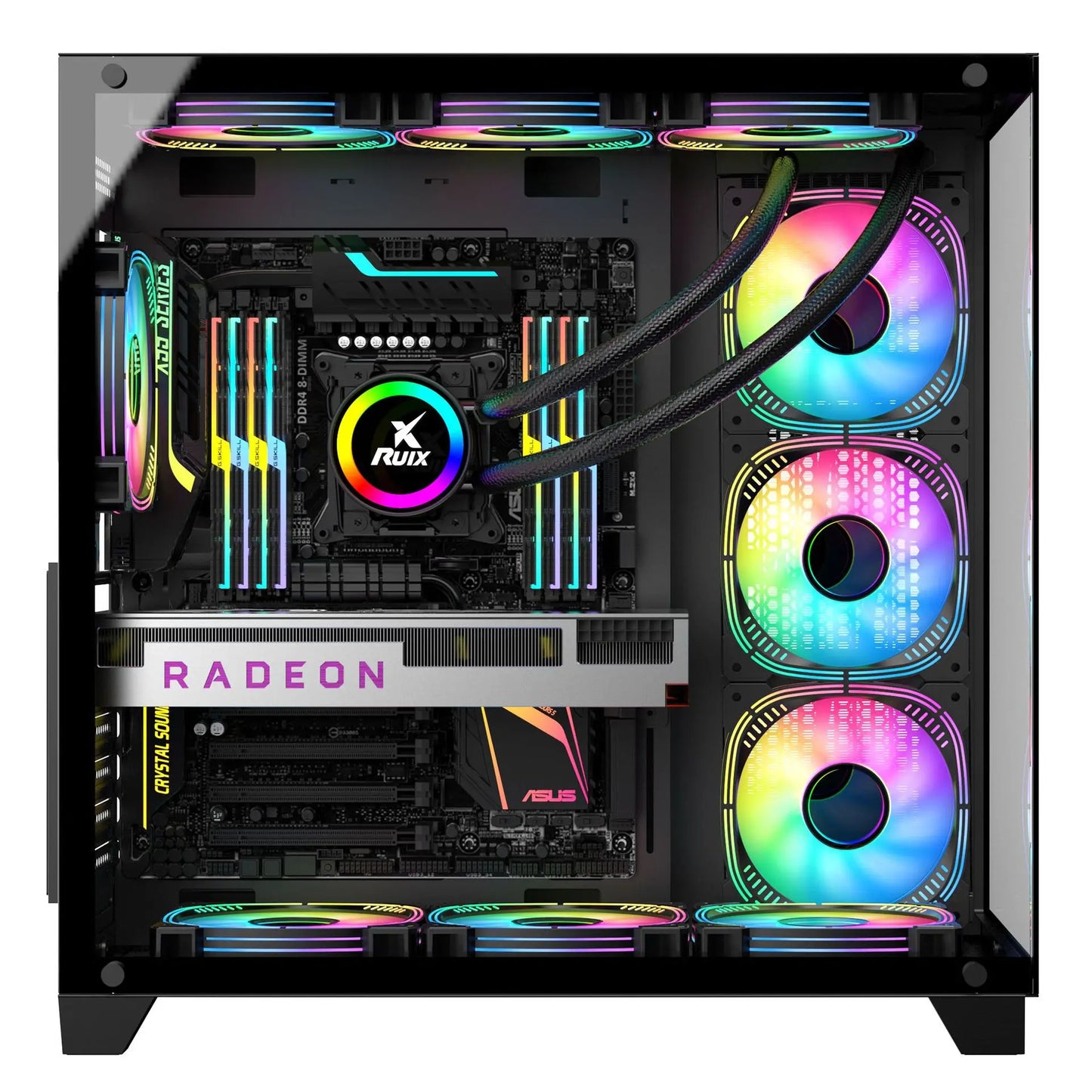 2025 Best Selling Customization Modern Desktop Gamer PC Computer USB3.0 PC Chassis ATX Business E-Sports Gaming