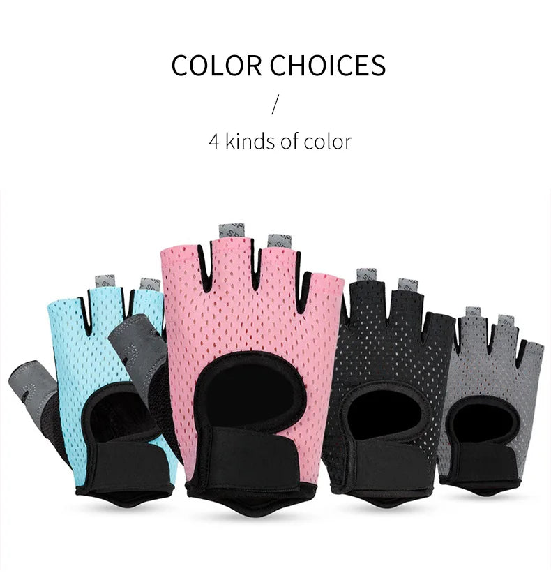 Wholesale Training Fingerless Fitness Bodybuilding Gym Weight Lifting Gloves For Women