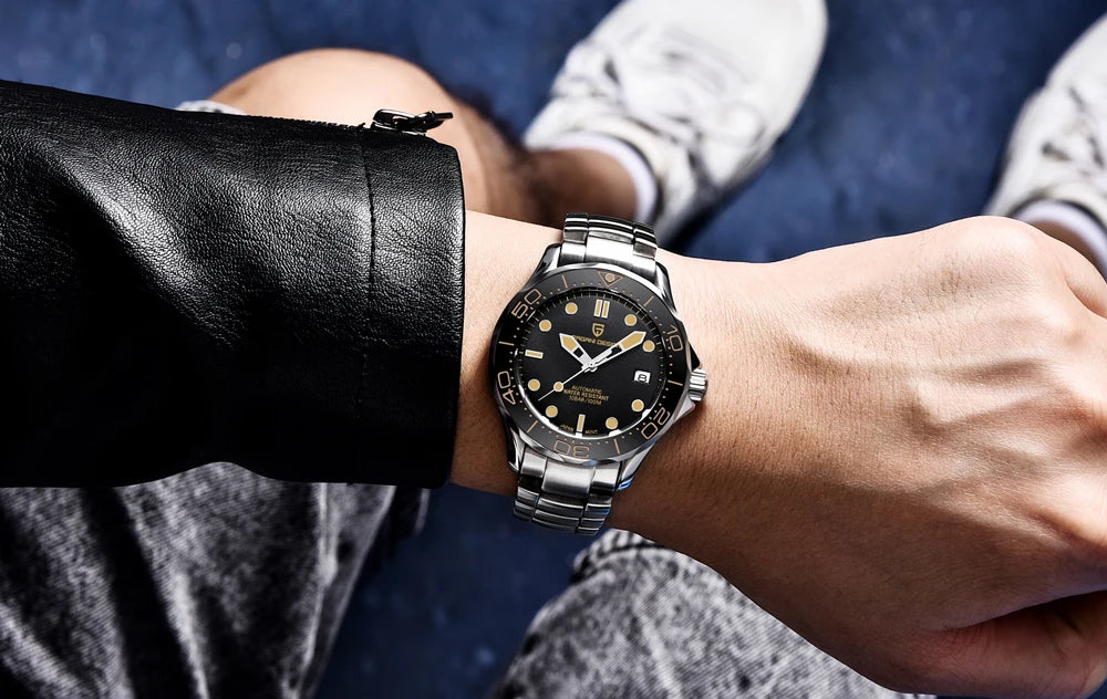 Pagani Design 2025 Automatic Watches for men mechanical wristwatch men Top Brand Luxury men watch 100m waterproof NH35 steel 007