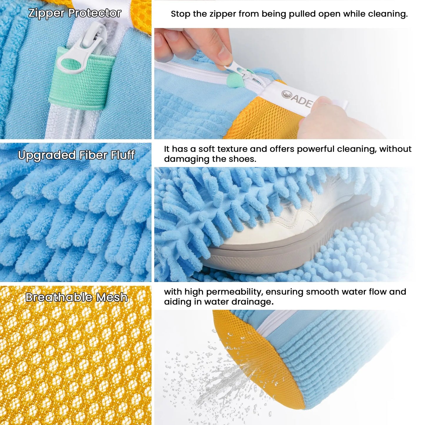 Shoe Washing Machine Bag 2025 New Reusable Mesh Laundry Shoe Wash Bag Shoe Cleaning for All