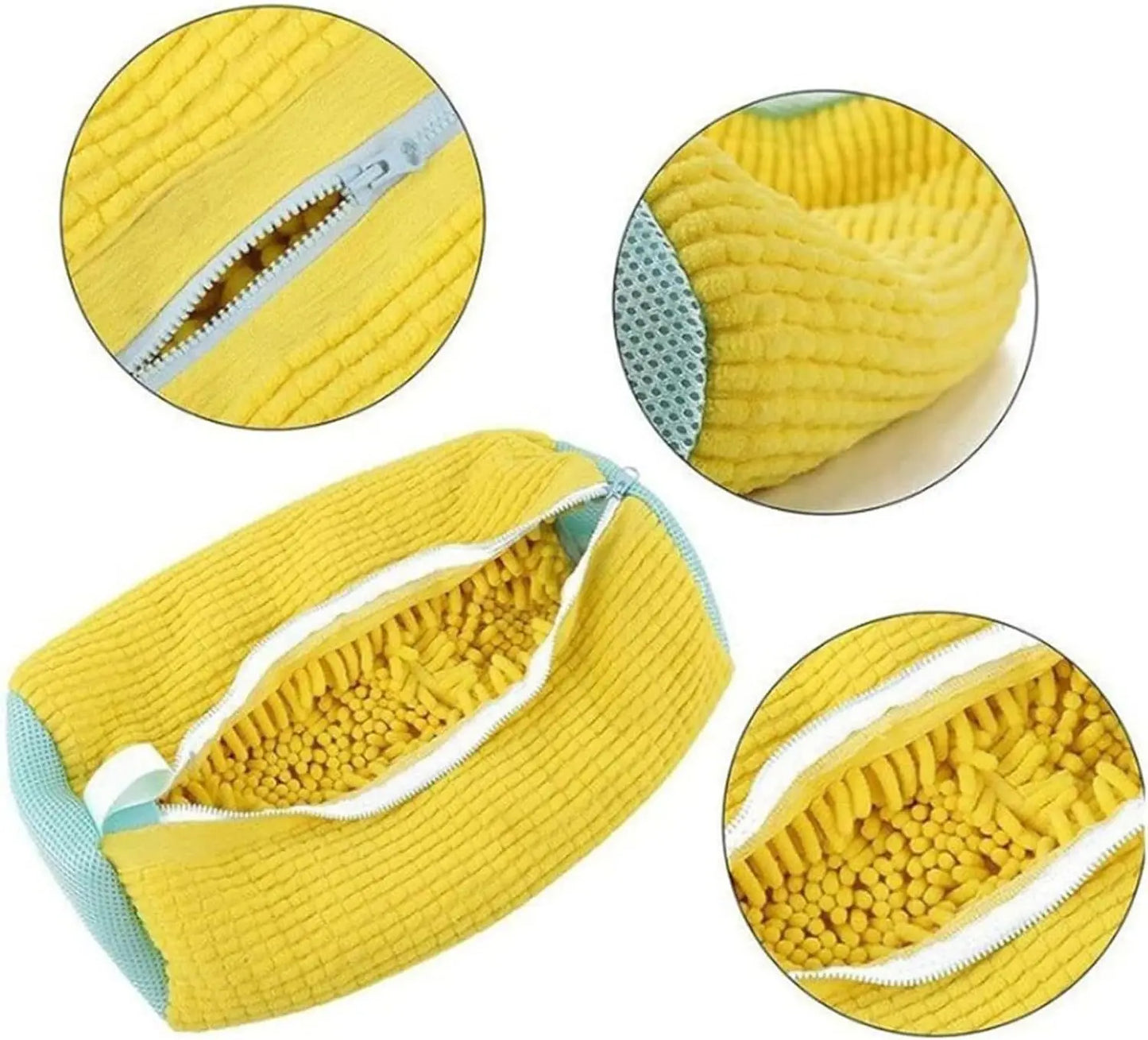 Customizable Logo Thickened Zippered Polyester Shoe Cleaning Bag for Washing Machines