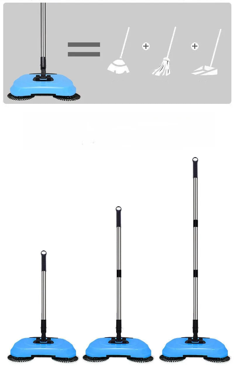 Portable Broom Magic Manual for the Fireside 360 Degree Spinning Feedback Sweeper's Flooring Dustpan Set