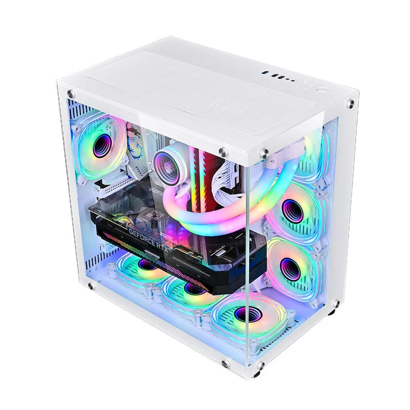 2025 Best Selling Customization Modern Desktop Gamer PC Computer USB3.0 PC Chassis ATX Business E-Sports Gaming