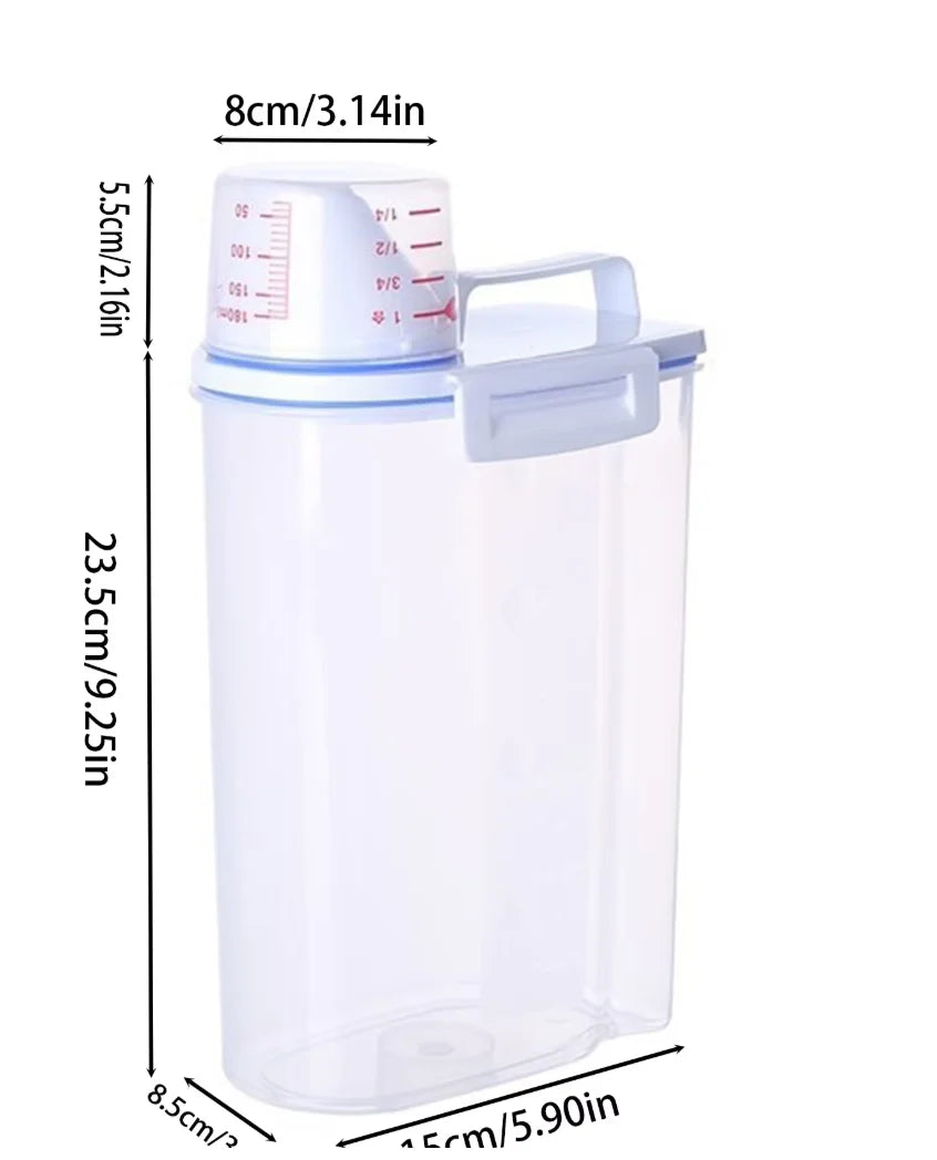 Transparent PP Food Storage Container Moisture-Proof Kitchen Organizer Dispenser Seal Cereal Preservation Storage Box