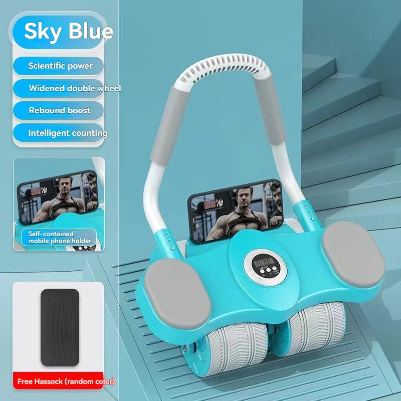 Abdominal Wheel with Automatic Rebound Function for Abdominal Muscle Training, Magic Abdominal Muscle Wheel, Sit-up Wheel.