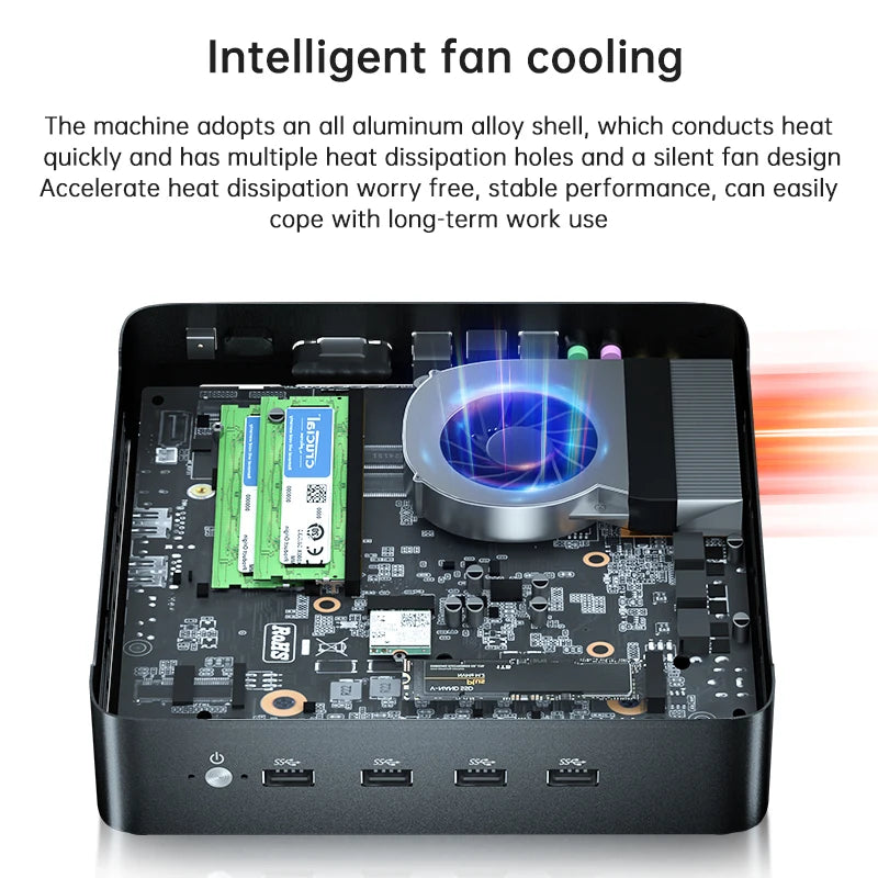 Mini Desktop I7 4700HQ 4200M Four-Core Eight-Thread Portable Gaming System WiFi HD VGA Core Business Barebone Fanless Industrial
