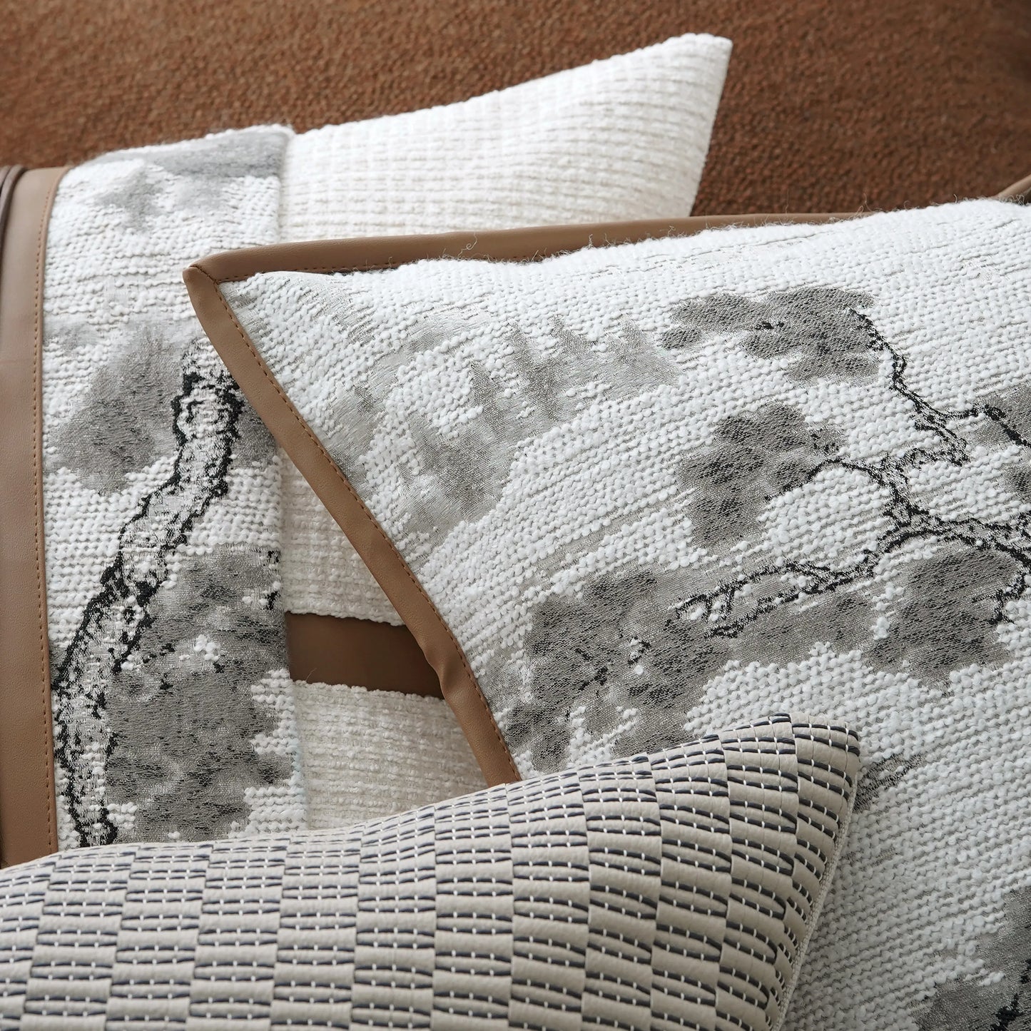Yuanhee square Pillow Cushion Suitable for Hotel Model Room Living Room Bedroom Home Decorative Combination Pillow Cushion Set