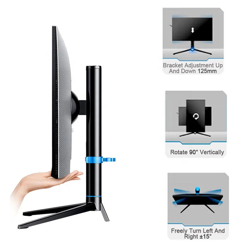 OEM AOC 24 Inch Desktop All in One PC CPU N5095 DDR4 8GB RAM 256GB SSD Monoblock Computer Set PC Gaming with UPS Battery