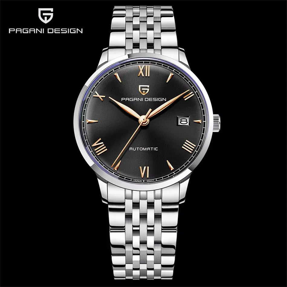 PAGANI DESIGN 40mm Men's Watch NH35 Mechanical Watch Top Brand Sapphire Glass Clock Stainless Steel Waterproof Automatic Watches