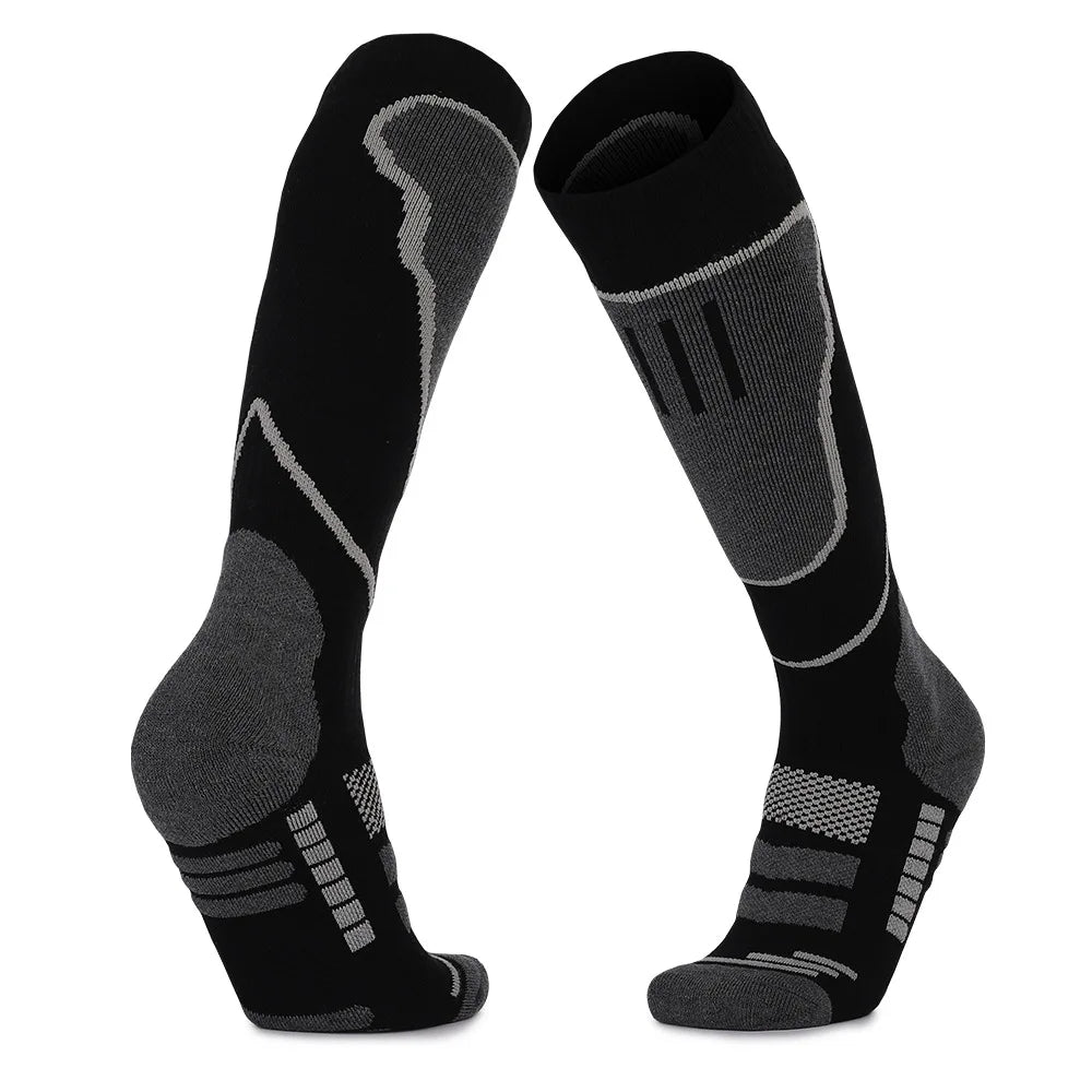 1 Pair Merino Wool Thermal Socks Men Women Winter Long Warm Compression Socks for Ski Hiking Snowboarding Climbing Sports Socks