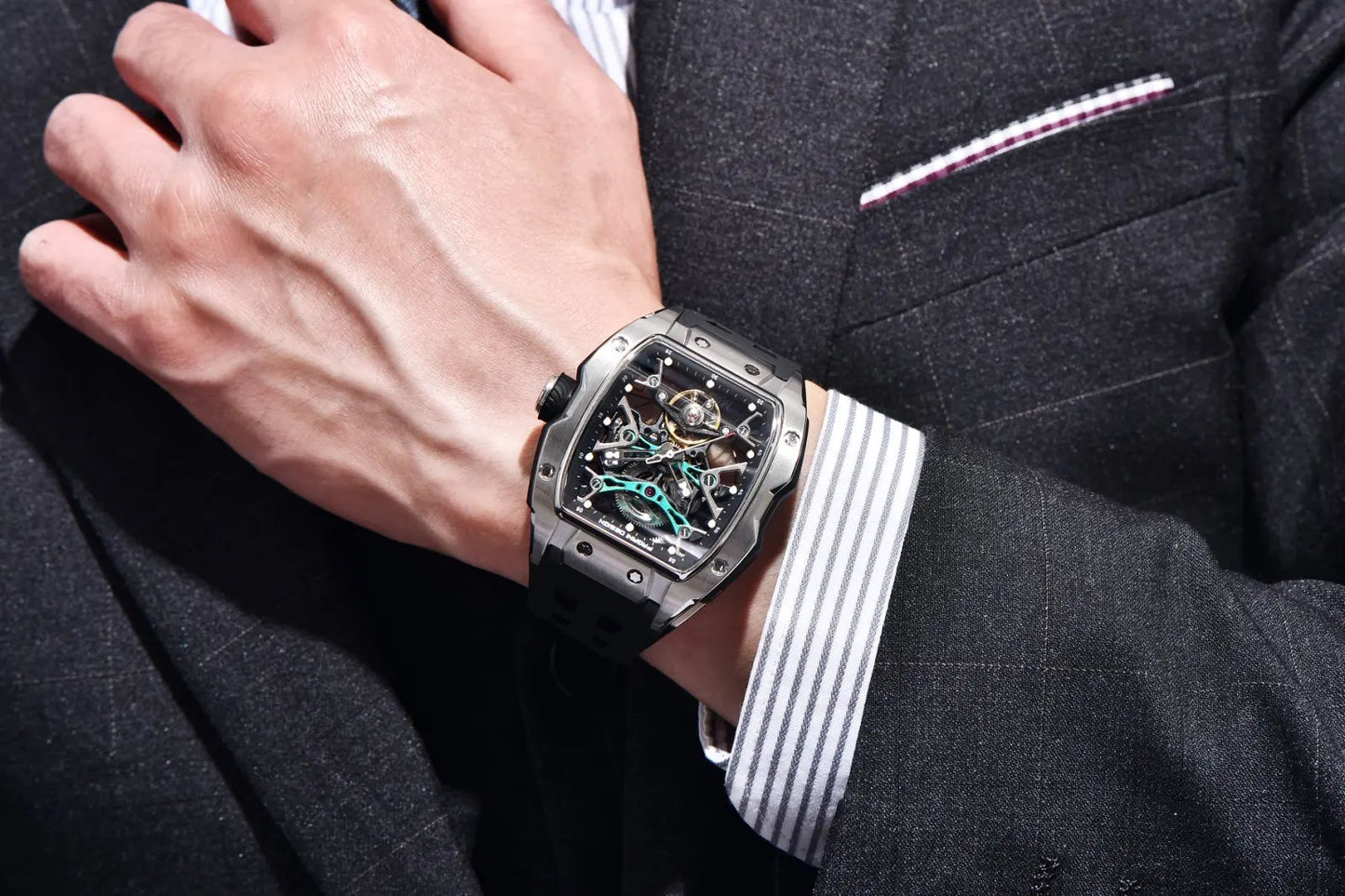 PAGANI DESIGN new hollowed out mechanical automatic watch waterproof luminous watch luxurious top-level trendy watches for man
