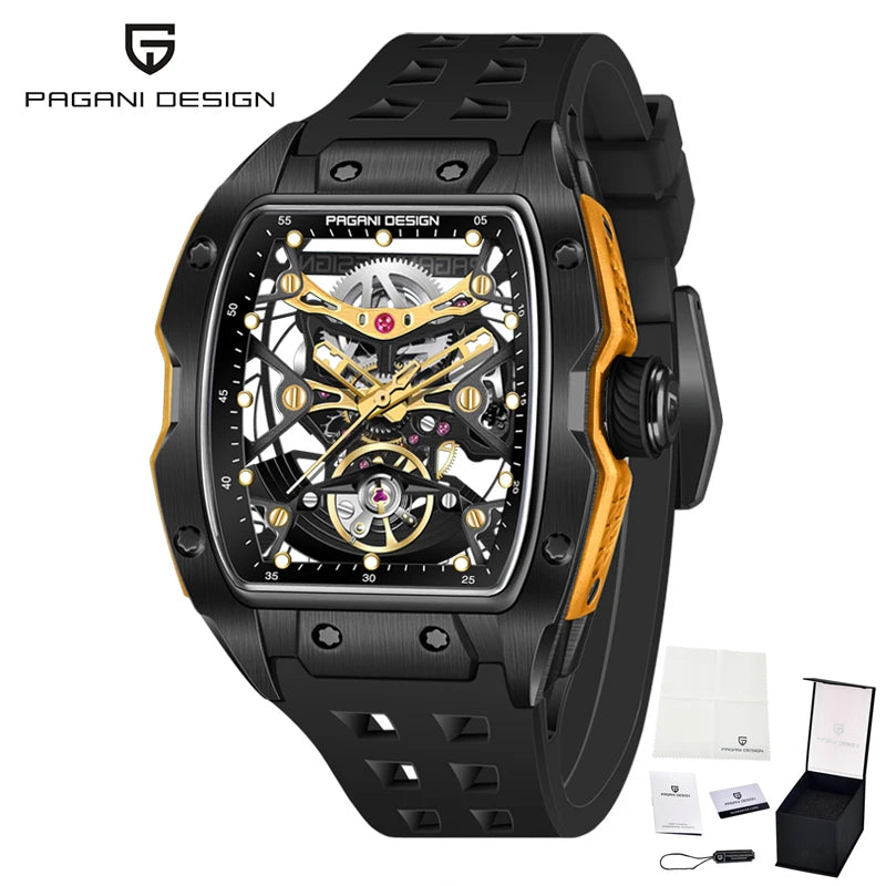 PAGANI DESIGN new hollowed out mechanical automatic watch waterproof luminous watch luxurious top-level trendy watches for man
