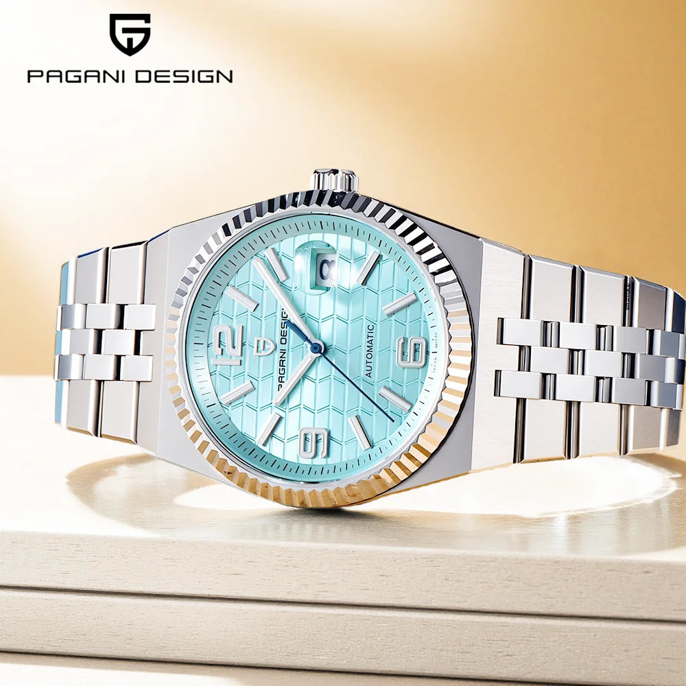 PAGANI DESIGN Men's Watch Fully Automatic Mechanical Stainless Steel Strap Night Light Watch PDYS027