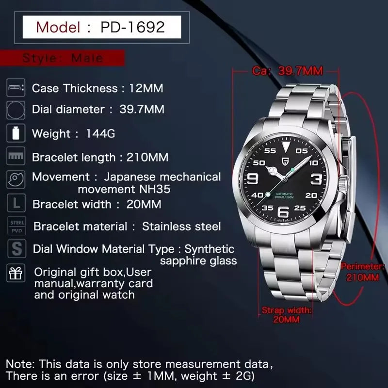 PAGANI DESIGN V3 Version Japan movement Top Brand Luxury Men Watch Fashion Sport Watch Automatic Mechanical Watch Gift With Box
